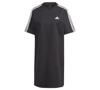 adidas Women's Essentials 3-Stripes Single Jersey Boyfriend Tee Dress, Black, M