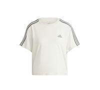 adidas Women's Essentials 3-Stripes Single Jersey Crop Top, Alumina, S
