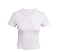 adidas Women's Essentials 3 Stripes Slim Baby T-Shirt, ice Lavender/Bliss Lilac, L
