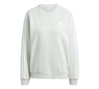 adidas Women's Essentials 3-Stripes Sweatshirt, linen green, XS