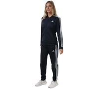 adidas Womens Essentials 3-Stripes Tracksuit in Navy-White - Size UK 12-14 (Womens)