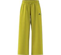 adidas Women's Essentials 3-Stripes Woven Parachute Pants, Bold Green/Bright Yellow, S