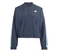 adidas Women's ESSENTIALS 3-STRIPES WOVEN WINDBREAKER, night navy/icey blue, XS
