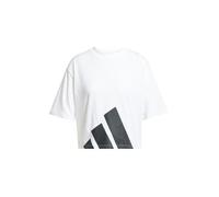 adidas Women's Essentials Big Logo Boyfriend T-Shirt, White/Black, L