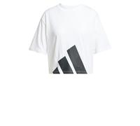 Adidas Essentials Big Logo Boyfriend Short Sleeve T-shirt White S Women