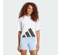 adidas Women's Essentials Big Logo Boyfriend T-Shirt, White/Black, XXS