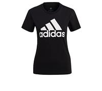 adidas Sportswear Womens Big Logo Boyfriend T-Shirt - Black/White, Black/White, Size S, Women Black/White