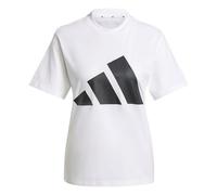 Adidas Essentials Big Logo Cotton Short Sleeve T-shirt White XS Woman