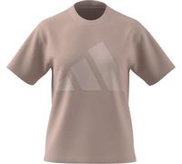 adidas Women's Essentials Big Logo Cotton T-Shirt, Blush Pink/Pink Tint, L