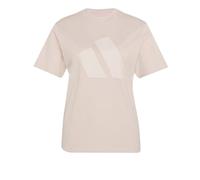 adidas Women's Essentials Big Logo Cotton T-Shirt, Blush Pink/Pink Tint, XL