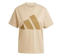 adidas Women's Essentials Big Logo Cotton T-Shirt, Warm Sandstone/Brown Desert, M
