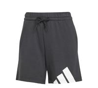 adidas Women's Essentials Big Logo French Terry Shorts, Black/White, S