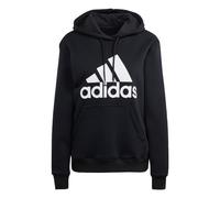 adidas womens Essentials Big Logo Regular Fleece Hoodie, Black/White, Medium