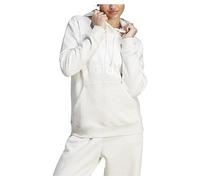 adidas Women's Essentials Big Logo Regular Fleece Hoodie, off white mel/white, M