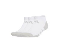 adidas Women's Essentials Climacool Low Cut Socks 3 Pairs - White/Grey Two - Size: Large
