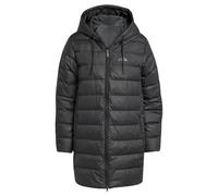 adidas Women's Essentials Climawarm 3 Stripes Light Down Hooded Parkas Coat, black, XS