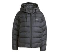 adidas Women's Essentials Climawarm 3 Stripes Synthetic Down Hooded Coat, black, M