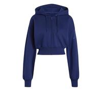 adidas Women's Essentials Contemporary Fleece Full Zip Hooded Sweatshirt, dark blue, S