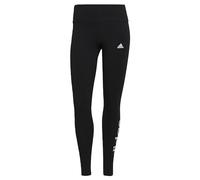 adidas Women's ESSENTIALS HIGH-WAISTED LOGO LEGGINGS, Black / White, XXS