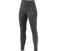 adidas Women's ESSENTIALS HIGH-WAISTED LOGO LEGGINGS, DKGREYHTR/SEPISP, XXS Short