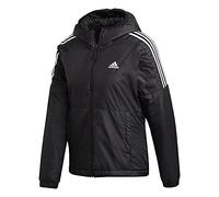 adidas Women's Essentials Insulated Hooded Jacket, Black, XS