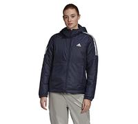 adidas Women's Essentials Insulated Hooded Jacket, Legend Ink, M