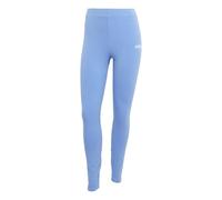 adidas Women's Essentials Linear Cotton Leggings, Blue Fusion/White, M