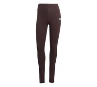 adidas Women's Essentials Linear Cotton Leggings, Shadow Brown/White, M