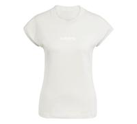 adidas Sportswear Womens Essentials Linear Cotton T-Shirt - Beige, Beige, Size M, Women Beige