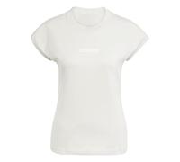 adidas Sportswear Womens Essentials Linear Cotton T-Shirt - Beige, Beige, Size M, Women Beige