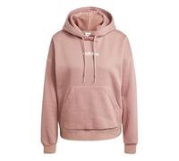 adidas Women's ESSENTIALS LINEAR FLEECE HOODIE, warm clay/white, XXL