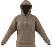 adidas Women's ESSENTIALS LINEAR FLEECE HOODIE, warm sandstone/white, XL