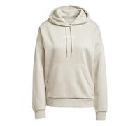 adidas Women's ESSENTIALS LINEAR FLEECE HOODIE, wonder alumina/white, XL