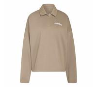 adidas Women's ESSENTIALS LINEAR FLEECE POLO SWEATSHIRT