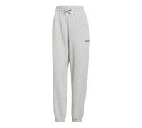 adidas Women's Essentials Linear French Terry Cuffed Pants, Medium Grey Heather/Black, L