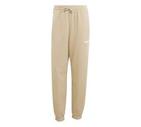 adidas Women's Essentials Linear French Terry Cuffed Pants, Warm Sandstone/White, XS
