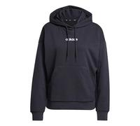 adidas Women's ESSENTIALS LINEAR FRENCH TERRY HOODIE, black/white, S