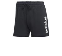 adidas Women's Essentials Linear French Terry Shorts, Black/White, L