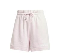 adidas Women's Essentials Linear French Terry Shorts, Clear Pink/White, XXS