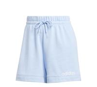 adidas Women's Essentials Linear French Terry Shorts, Glow Blue/White, XS