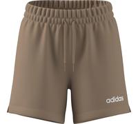 adidas Women's Essentials Linear French Terry Shorts, Warm Sandstone/White, M