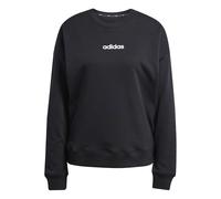 adidas Women's Essentials Linear French Terry Sweatshirt, black/white, M