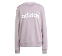 adidas Women's Essentials Linear French Terry Sweatshirt, preloved fig/white, XS