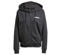 adidas Women Essentials Linear Full Zip French Terry Hoodie Black