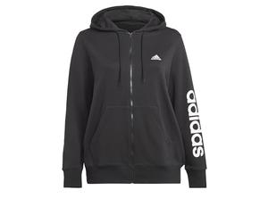 adidas Women's Essentials Linear Full-zip French Terry Hoodie (Plus Size) Hooded Track Top