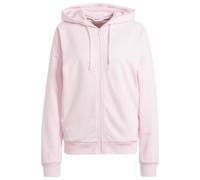 adidas - Women's Essentials Linear Full Zip French Terry - Hoodie size L, pink/white