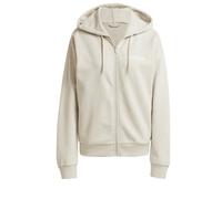 adidas - Women's Essentials Linear Full Zip French Terry - Hoodie size XL, sand
