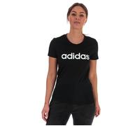 Adidas Women Essentials Linear Slim T-Shirt - Black/White, M