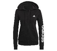 Adidas Womens Essentials Logo Full-Zip Hoodie Colour: Black, Size: Small