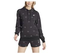 adidas Women's Essentials Monogram Regular French Terry Graphic Hoodie, black, XL